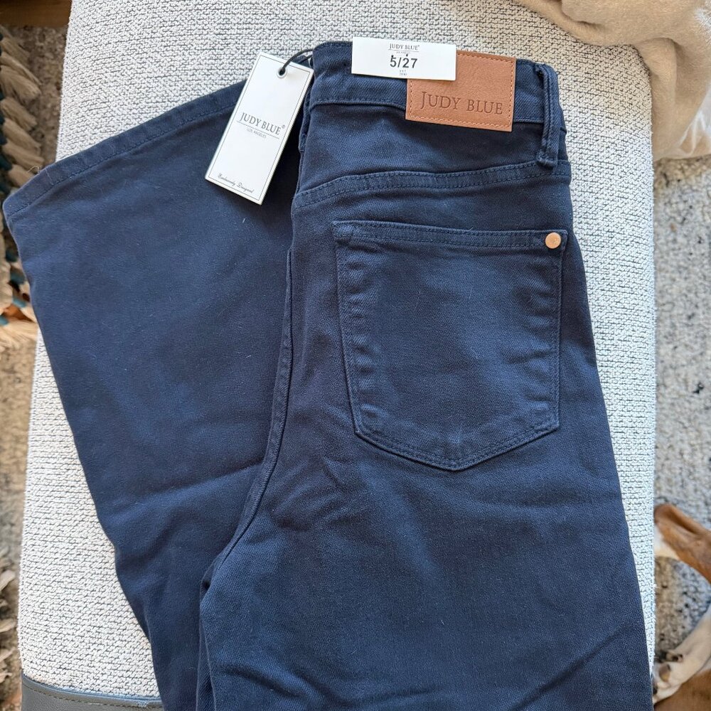 Judy Blue NWT Navy Blue Tummy Conrol High Waist Size 5 JB88807